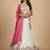Cream Embroidery Vichitra Silk Lehenga Choli with Dupatta