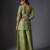 Green embroidered chanderi sharara set