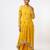 Yellow embroidered georgette kurta set