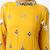 Yellow embroidered georgette kurta set