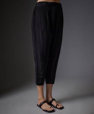 Black embroidered crepe Co ord set 3