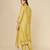 Yellow embroidered chanderi kurta set