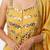 Yellow embroidered organza kurta set
