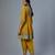 Yellow embroidered silk kurta set