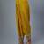 Yellow embroidered silk kurta set