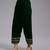 Green embroidered velvet kurta set