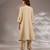 Ivory embroidered tissue kurta set