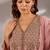 Pink embroidered chanderi kurta set