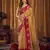 Soft tissue saree for women | contrast border & jhallar | party wear saree