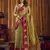 Designer soft tissue saree with contrast border and blouse | festival saree