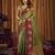 Designer soft tissue saree with contrast border and blouse | festival saree
