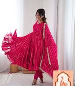   Ethnic Wear Ruffle Gown