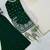 Green viscose velvet intricate thread & sequence with peral work top plazzo with dupatta