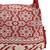 tribal maroon cotton abstract jacquard handheld bag