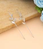 Silver color earcuff crafted for stylish minimalistic fashion while maintaining traditional appeal