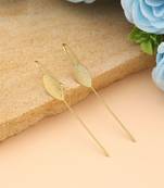 Gold color earcuff featuring artistic traditional craftsmanship created for striking festive elegance