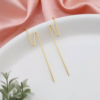 Gold color earcuff designed to add stylish ethnic detailing to every fashionable look 2