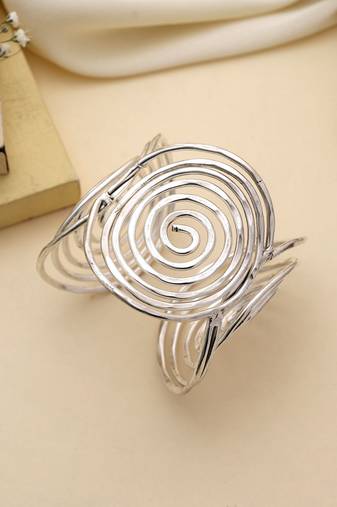 Elegant gold color bracelet created to complement festive attire with luxurious handcrafted brilliance