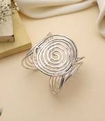 Elegant gold color bracelet created to complement festive attire with luxurious handcrafted brilliance