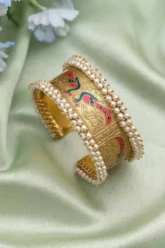 Vibrant multi color bracelet crafted to bring lively festive charm to ethnic fashion collections