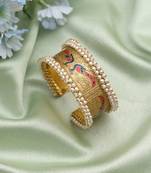 Vibrant multi color bracelet crafted to bring lively festive charm to ethnic fashion collections