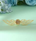 Light pink color amrapali rings crafted with delicate design for elegant traditional fashion