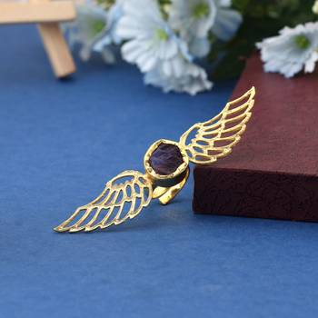 Purple color amrapali rings designed for bold traditional fashion with stunning regal appeal 2