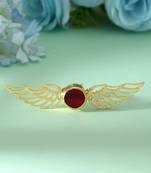 Maroon color amrapali rings showcasing deep cultural elegance ideal for wedding celebrations