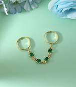 Green color amrapali rings designed to add graceful color and elegance to traditional outfits