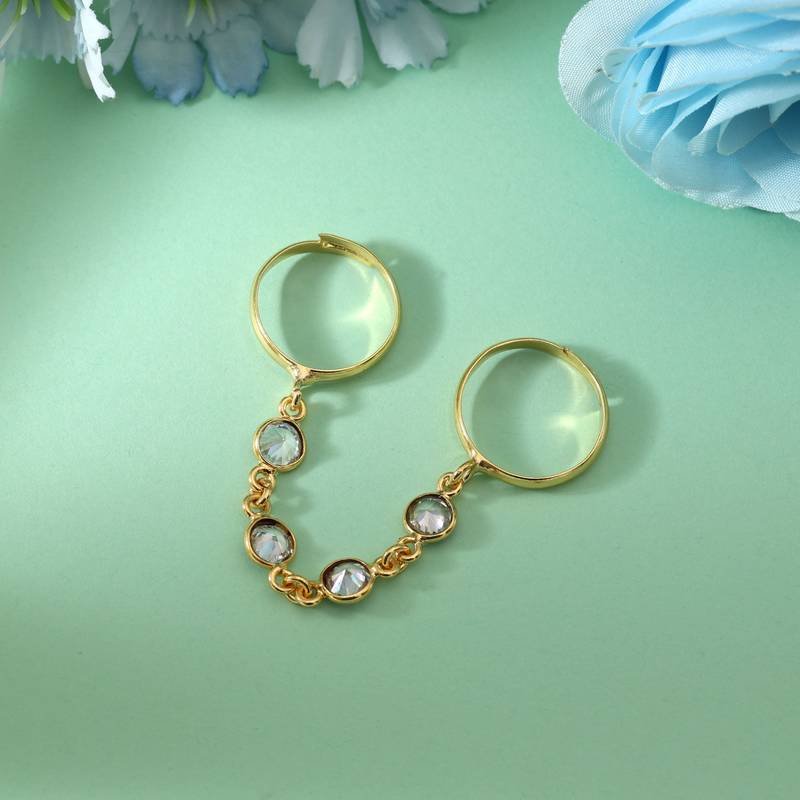 White color amrapali rings showcasing serene traditional beauty perfect for wedding ceremonies