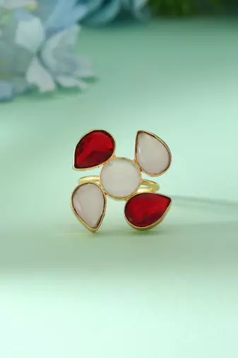 Multi color amrapali rings offering vibrant artistic expression ideal for joyful festive dressing