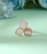 Light pink color amrapali rings beautifully styled for elegant traditional looks with pastel charm