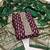 Burgundy color weaving banarasi jacquard straight churidar dress material