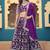 Purple Embroidered Dola Silk Jacquard Designer Long Lehenga Choli