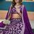 Purple Embroidered Dola Silk Jacquard Designer Long Lehenga Choli