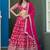 Rani Pink Embroidered Dola Silk Jacquard Designer Long Lehenga Choli