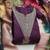 Purple color embroidered roman silk straight churidar dress material