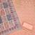 Peach color weaving banarasi jacquard straight churidar dress material