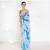 Carol georgette digital printed saree in blue color