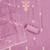 Pink color thread work roman silk straight churidar dress material
