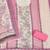 Pink color embellished heavy organza straight churidar dress material