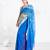 Cosette georgette digital printed  saree in blue color