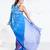 Cosette georgette digital printed  saree in blue color