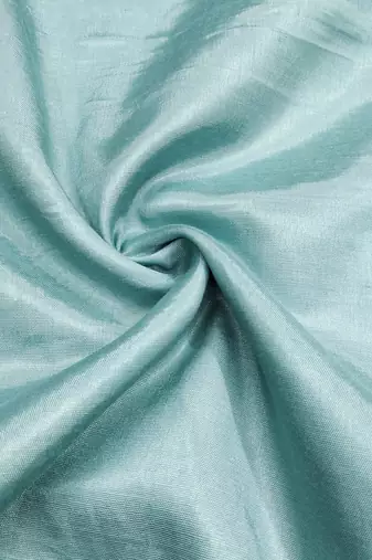 Teal color sequence heavy organza straight churidar dress material