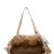 folklore edit beige cotton chevron embellished hobo bag