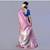 Kanjivaram silk saree in shallow vintage pink with floral jaal and contrasting border