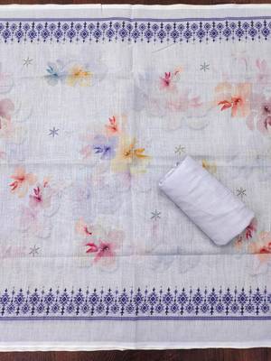 Lavender color digital print lilan cotton straight churidar dress material 3