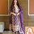 Designer Purple Ethnic Suit Set