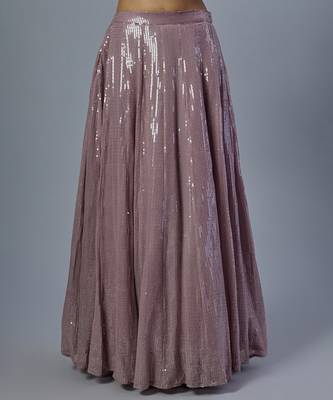 lavender embroidered organza lehenga set 3