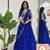 Royal Blue Fully Stitched Lehenga & Blouse Set